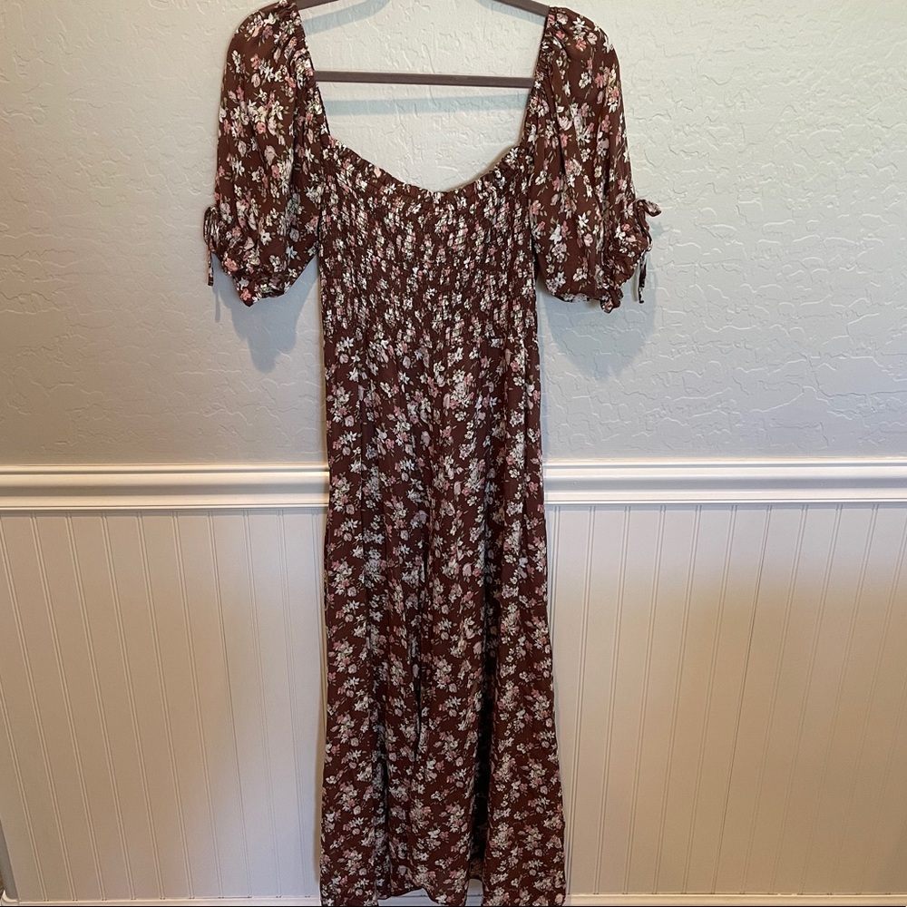 Auguste Brown Floral Dress